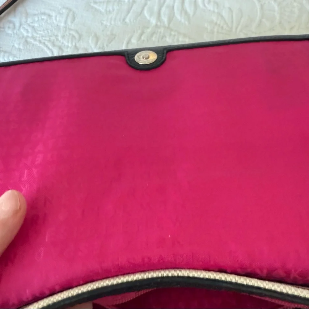 Kate Spade Striped Crossbody Bag Black and Cream